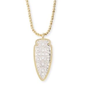 Kendra Scott Sienna Silver Arrowhead Necklace
